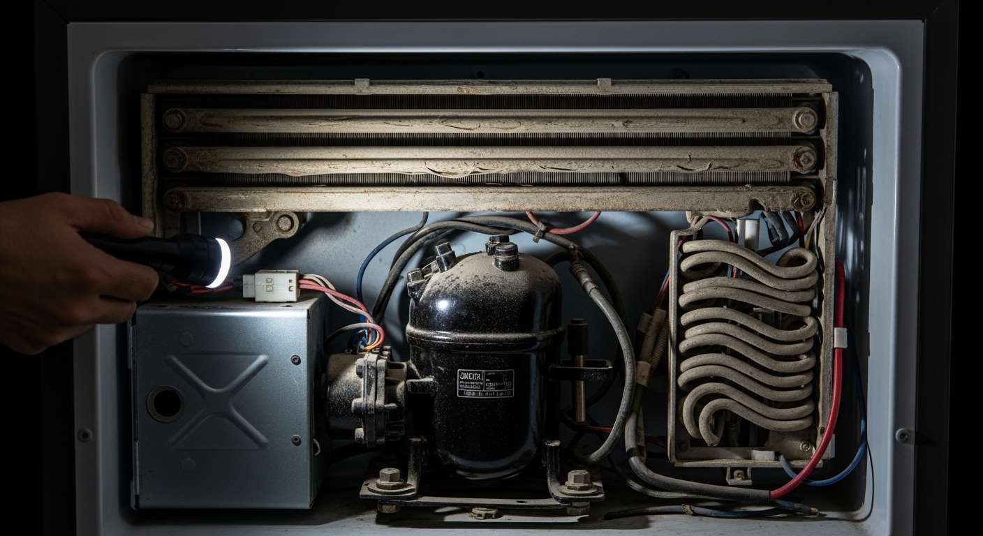 Refrigerator compressor maintenance and inspection