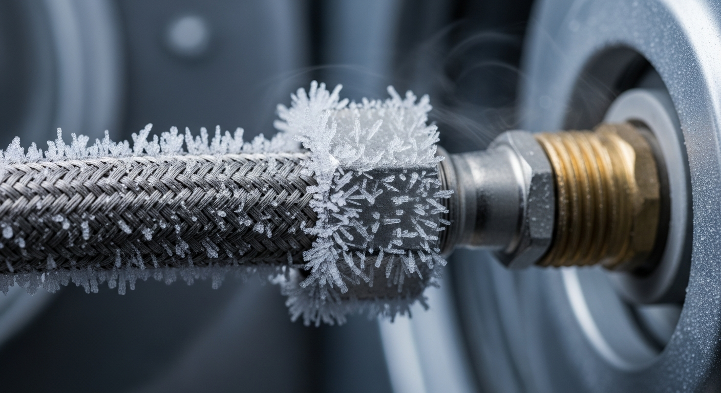 frozen appliance water line burst risk