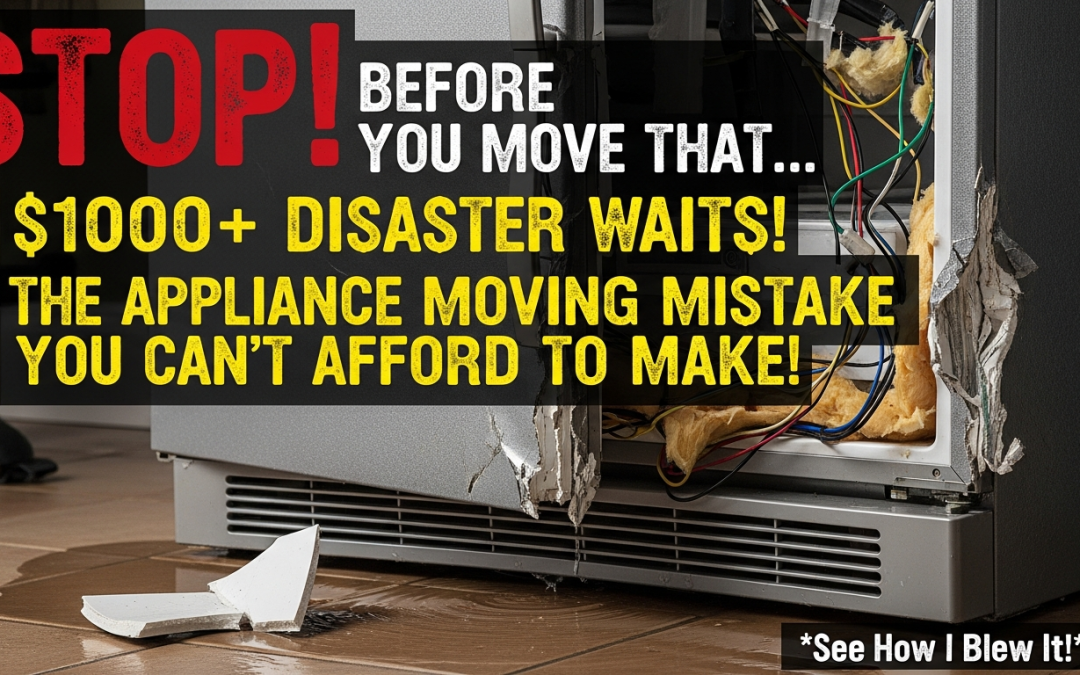 How Moving Appliances Wrong Causes $1000+ Damage