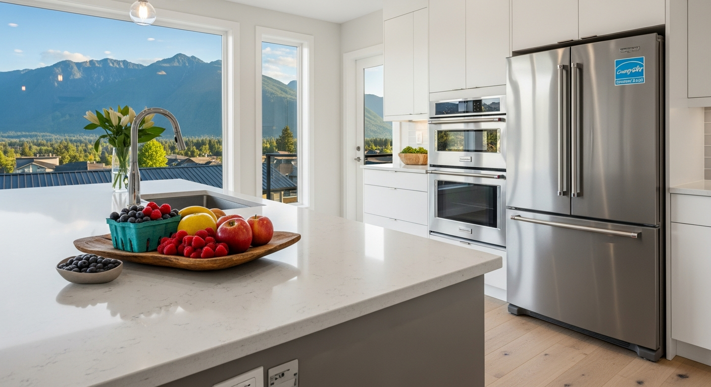 Modern energy efficient kitchen appliances Maple Ridge