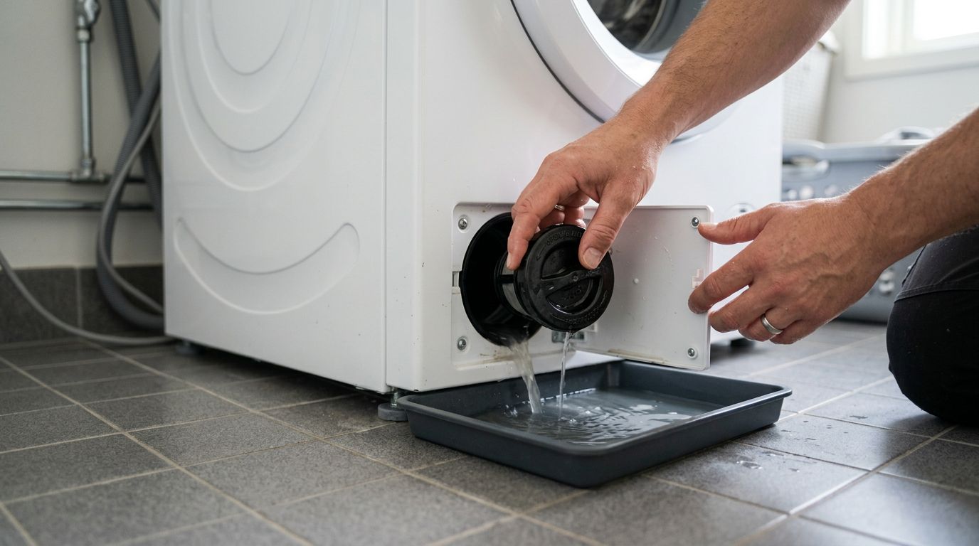 Maintaining washer drain pump filter